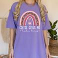 Coffee Gives Me Teacher Powers Leopard Rainbow Teacher Women's Comfort Colors T-Shirt Violet Coffee Gives Me Teacher Powers Leopard Rainbow Teacher Women's Comfort Colors T-Shirt Violet