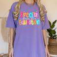 Color Special Education Squad Groovy Dream Team SPED Teacher Women's Comfort Colors T-Shirt Violet Color Special Education Squad Groovy Dream Team SPED Teacher Women's Comfort Colors T-Shirt Violet