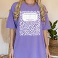 Composition Notebook Matching Group Halloween Teachers Women's Comfort Colors T-Shirt Violet
