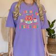 All The Cool Kids Are Reading Book Reading Teacher School Women's Comfort Colors T-Shirt Violet