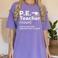 Cool PE Teacher Art For Men Women Physical Education Teacher Women's Comfort Colors T-Shirt Violet