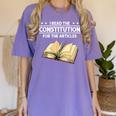 Cool History Teacher Read The Constitution For The Articles Women's Comfort Colors T-Shirt Violet