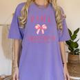 Coquette Bow Paraprofessional School Para Squad Teacher Aide Women's Comfort Colors T-Shirt Violet Coquette Bow Paraprofessional School Para Squad Teacher Aide Women's Comfort Colors T-Shirt Violet