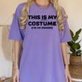 THIS IS MY COSTUME Eraser Teacher Halloween Costume Women's Comfort Colors T-Shirt Violet THIS IS MY COSTUME Eraser Teacher Halloween Costume Women's Comfort Colors T-Shirt Violet