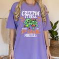 Creepin It Real Monster School 3rd Grade Teacher Halloween Women's Comfort Colors T-Shirt Violet Creepin It Real Monster School 3rd Grade Teacher Halloween Women's Comfort Colors T-Shirt Violet