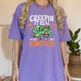 Creepin It Real Monster School Teacher Principal Halloween Women's Comfort Colors T-Shirt Violet Creepin It Real Monster School Teacher Principal Halloween Women's Comfort Colors T-Shirt Violet