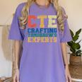 CTE Teacher Education Career Technical Women's Comfort Colors T-Shirt Violet CTE Teacher Education Career Technical Women's Comfort Colors T-Shirt Violet