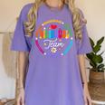 Cultivando Bilingues Dual Language Bilingual Team Teacher Women's Comfort Colors T-Shirt Violet Cultivando Bilingues Dual Language Bilingual Team Teacher Women's Comfort Colors T-Shirt Violet