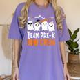 Cute Ghost Team Pre K Boo Crew Halloween Teacher Student Women's Comfort Colors T-Shirt Violet Cute Ghost Team Pre K Boo Crew Halloween Teacher Student Women's Comfort Colors T-Shirt Violet