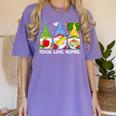Cute Gnomes Teach Love And Inspire Back To School Teacher Women's Comfort Colors T-Shirt Violet Cute Gnomes Teach Love And Inspire Back To School Teacher Women's Comfort Colors T-Shirt Violet