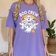 Cute Group Matching Teachers Halloween Women's Comfort Colors T-Shirt Violet Cute Group Matching Teachers Halloween Women's Comfort Colors T-Shirt Violet