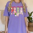 Cute Santas Favorite Para Christmas Paraprofessional Teacher Women's Comfort Colors T-Shirt Violet Cute Santas Favorite Para Christmas Paraprofessional Teacher Women's Comfort Colors T-Shirt Violet