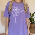 Dancing Turkey Happy Thanksgiving Day Ballet Dance Teacher Women's Comfort Colors T-Shirt Violet
