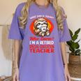 What Day Is Today Retired Special Education Teacher Women's Comfort Colors T-Shirt Violet