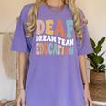 Deaf Dream Team Education Deaf Education Teacher Women's Comfort Colors T-Shirt Violet