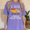 I Dig Kindergarten Student Teacher Construction First Day Women's Comfort Colors T-Shirt Violet I Dig Kindergarten Student Teacher Construction First Day Women's Comfort Colors T-Shirt Violet