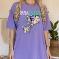 Dino Para Professional Teacher Collection T-Rex Dinosaur Paraeducator Assistant Teacher Women's Comfort Colors T-Shirt Violet Dino Para Professional Teacher Collection T-Rex Dinosaur Paraeducator Assistant Teacher Women's Comfort Colors T-Shirt Violet