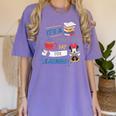 Disney Minnie Mouse Beautiful Day For Learning Teacher's Day Women's Comfort Colors T-Shirt Violet Disney Minnie Mouse Beautiful Day For Learning Teacher's Day Women's Comfort Colors T-Shirt Violet