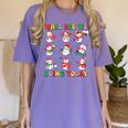 What Are We Doing Today PE Teacher Snowman Christmas Women's Comfort Colors T-Shirt Violet What Are We Doing Today PE Teacher Snowman Christmas Women's Comfort Colors T-Shirt Violet