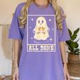 All Done Sign Language Ghost Speech Pathology Teacher Women's Comfort Colors T-Shirt Violet