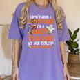 I Don't Need A Costume I'm Math Teacher Costume Halloween Men Women Women's Comfort Colors T-Shirt Violet