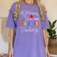 Dream Team Fourth Grade Teachers Back To School 4th Grade Women's Comfort Colors T-Shirt Violet