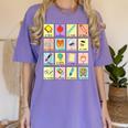 Dual Language Crew Bilingual Spanish Teacher Back To School For Men Women Women's Comfort Colors T-Shirt Violet