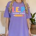 I E P I Encourage Progress Special Education Teacher Women's Comfort Colors T-Shirt Violet