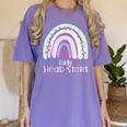 Early Headstart Cute Retro Rainbow Teachers Women's Comfort Colors T-Shirt Violet Early Headstart Cute Retro Rainbow Teachers Women's Comfort Colors T-Shirt Violet