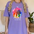 Earth Without Art Is Just Eh Painting Artist Pun Art Teacher Women's Comfort Colors T-Shirt Violet Earth Without Art Is Just Eh Painting Artist Pun Art Teacher Women's Comfort Colors T-Shirt Violet