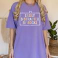 Easily Distracted By Rocks Geology Teacher Women's Comfort Colors T-Shirt Violet Easily Distracted By Rocks Geology Teacher Women's Comfort Colors T-Shirt Violet