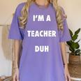 Easy Halloween Teacher Costume Shirt For Men Women Kids Women's Comfort Colors T-Shirt Violet