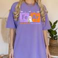 Elements Of Halloween Fear Periodically Chemistry Teacher Women's Comfort Colors T-Shirt Violet Elements Of Halloween Fear Periodically Chemistry Teacher Women's Comfort Colors T-Shirt Violet