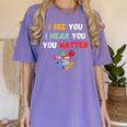 Emotional Intelligence Quote For School Counselor Teacher Women's Comfort Colors T-Shirt Violet Emotional Intelligence Quote For School Counselor Teacher Women's Comfort Colors T-Shirt Violet
