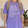 English Teacher Definition Women's Comfort Colors T-Shirt Violet
