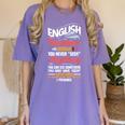 English Teacher Women's Comfort Colors T-Shirt Violet