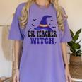 ESL Teacher Witch Halloween Matching Group Costume Women's Comfort Colors T-Shirt Violet