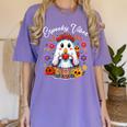 Espooky Vibes Maestra Halloween Spanish Mexican Teacher Women's Comfort Colors T-Shirt Violet