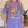 Everyone Is Welcome Here Tshirt Idaho Teacher Support Retro Women's Comfort Colors T-Shirt Violet Everyone Is Welcome Here Tshirt Idaho Teacher Support Retro Women's Comfort Colors T-Shirt Violet