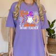 Fab Boo Lous Infant Teacher Halloween Costume Women's Comfort Colors T-Shirt Violet