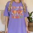 Fall In Love With Learning Retro Autumn Thanksgiving Teacher Women's Comfort Colors T-Shirt Violet Fall In Love With Learning Retro Autumn Thanksgiving Teacher Women's Comfort Colors T-Shirt Violet