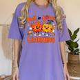 Fall In Love With Learning Thanksgiving Teacher Student Kids Women's Comfort Colors T-Shirt Violet Fall In Love With Learning Thanksgiving Teacher Student Kids Women's Comfort Colors T-Shirt Violet