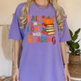 Fall In Love With Reading Autumn Thanksgiving Shirt Teacher Women's Comfort Colors T-Shirt Violet Fall In Love With Reading Autumn Thanksgiving Shirt Teacher Women's Comfort Colors T-Shirt Violet