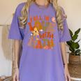 Fall In Love With Science Math Teacher Fall Thanksgiving Women's Comfort Colors T-Shirt Violet