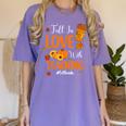 Fall In Love With Teaching 1st Grade Teacher Thanksgiving For Men Women Girls Kids Women's Comfort Colors T-Shirt Violet