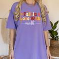 Fall Teacher Fall In Love With Math Math Thanksgiving Women's Comfort Colors T-Shirt Violet