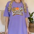 Fall Teacher Shirt 3rd Grade Teacher Retro Halloween Pumpkin Women's Comfort Colors T-Shirt Violet Fall Teacher Shirt 3rd Grade Teacher Retro Halloween Pumpkin Women's Comfort Colors T-Shirt Violet