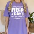 Field Day Second 2nd Grade Orange 2025 Boy Girl Teacher Women's Comfort Colors T-Shirt Violet