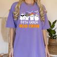 Fifth Grade Boo Crew Halloween Teacher Costume Women's Comfort Colors T-Shirt Violet Fifth Grade Boo Crew Halloween Teacher Costume Women's Comfort Colors T-Shirt Violet