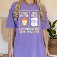 First Coffee Then Data SPED Teacher Taking a Break Women's Comfort Colors T-Shirt Violet First Coffee Then Data SPED Teacher Taking a Break Women's Comfort Colors T-Shirt Violet